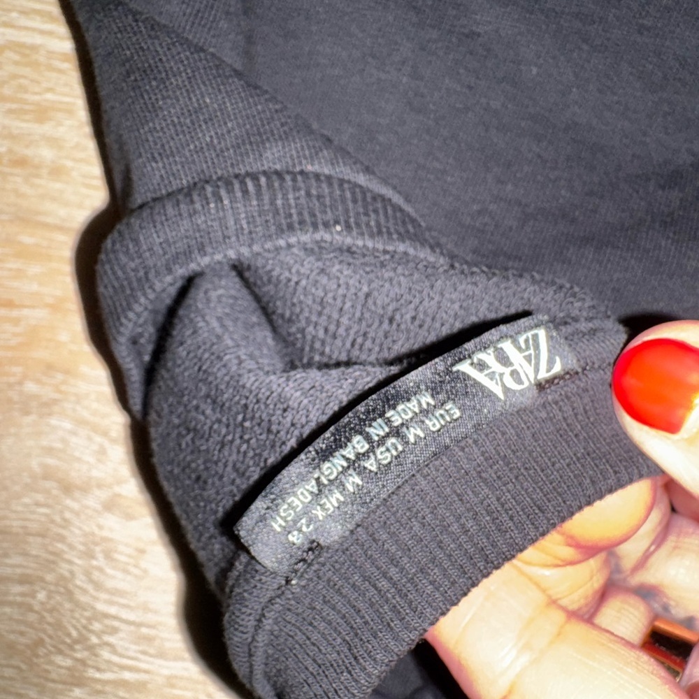 Zara Black Short Sleeve Top - Picture 4 of 7